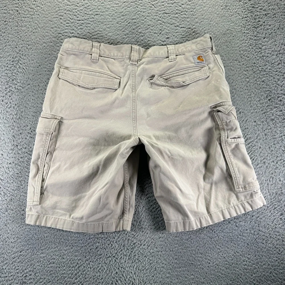 Carhartt Short Men 36 Beige Cargo Canvas Relaxed Fit Casual Summer Outdoor Beach